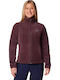 Benton Springs Full Women's Cardigan with Zipper Purple