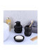 Eurocasa Eurocasa Bathroom Accessory Set Ceramic Black 3 Pieces