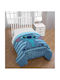 Disney Παιδικό Πάπλωμα Μονό με Γέμιση Microfiber Lilo Stitch Sky Blue 160x240εκ.