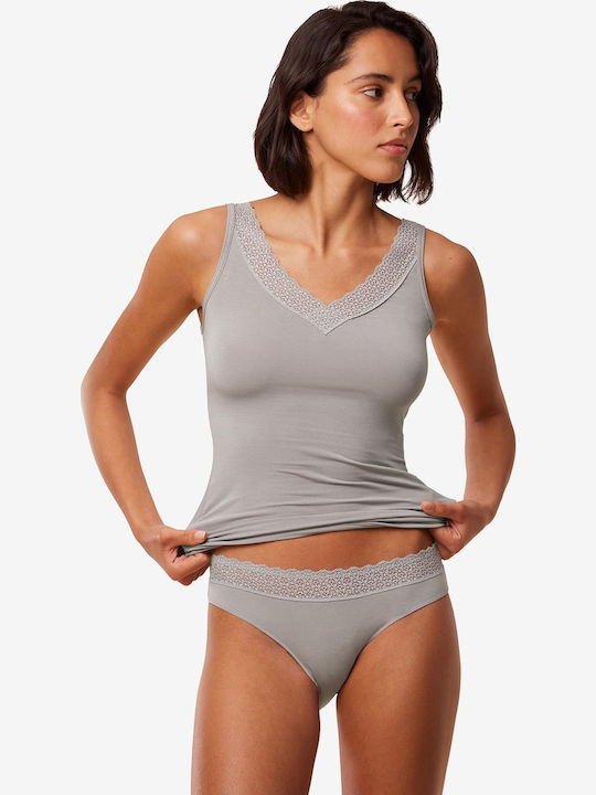 Triumph Feel Modal Tai Γυναικείο Slip Silent Grey