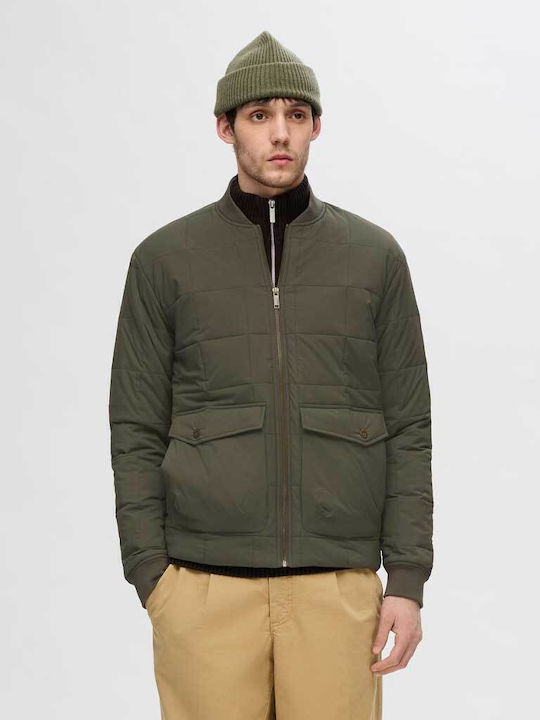 3 σε 1 Χειμωνιάτικο Μπουφάν Puffer Αδιάβροχο Green