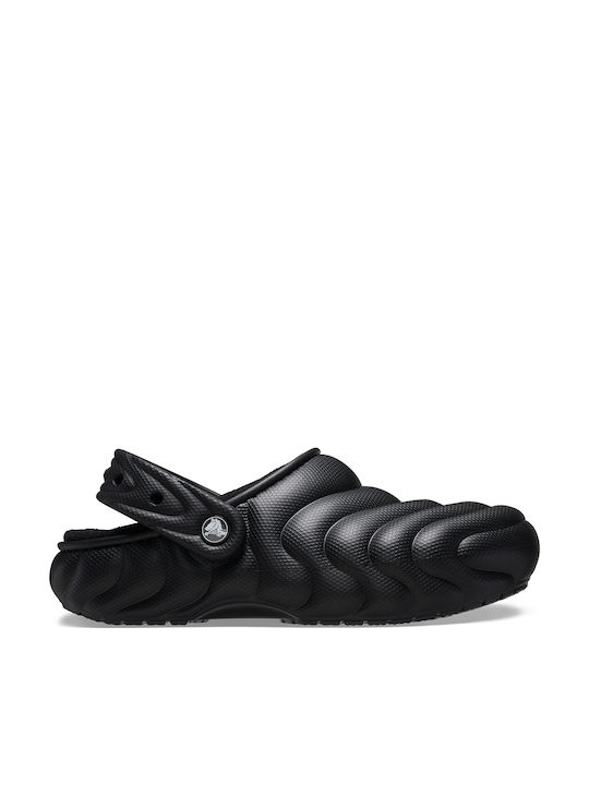 Crocs Classic Lined Overpuff Σαμπό Μαύρα