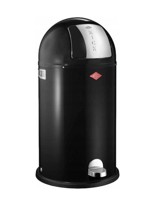 Coș de gunoi 40l Kickboy Negru Wesco