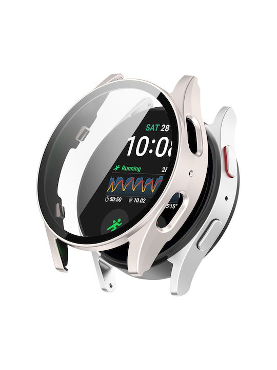 Πλαστική Θήκη με Τζαμάκι Matte Starlight για Samsung Galaxy Watch 7 (40mm)