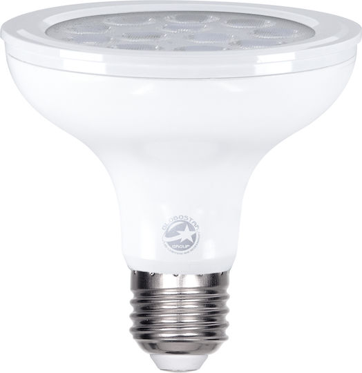 GloboStar LED-Lampe 12W 95mm für Fassung E27 und Form PAR30 Naturweiß 1164lm Dimmbar