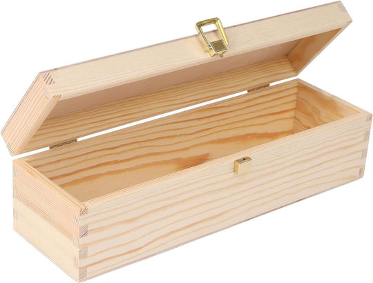 Creative Wooden Bottle Case Beige 36x9.8x11cm.