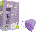 Famex Mască de protecție FFP2 Violet 10buc