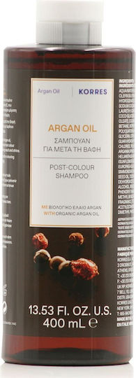 Korres Argan Oil Σαμπουάν Αναδόμησης/Θρέψης & Ενυδάτωσης για Βαμμένα Μαλλιά 400ml