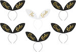 Bride Headbands Black Ears 6 Pcs