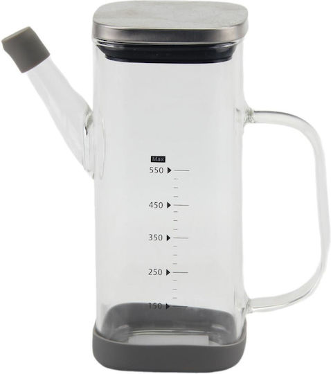 Max Home Δοχείο Λαδιού Γυάλινο με Ροή 550ml