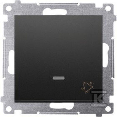 Kontakt-simon Simon 54 Button Doorbell Led Backlight Module 10ax 250v Quick Release Black Matte Dd1l.01/49