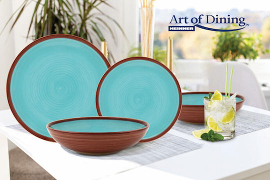 Heinner Sierra Albastru Ceramică Set de Vase 18buc Heinner Sierra Albastru Ceramică Set de Vase 18buc