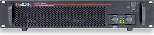 Helvia Zeus 2700-H Commercial Power Amplifier 2 Channels 2700W/4Ω 2000W/8Ω 100W/100V
