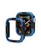 Silicone Case in Blue color for Apple Watch Series SE 2, 6, SE, 5, 4