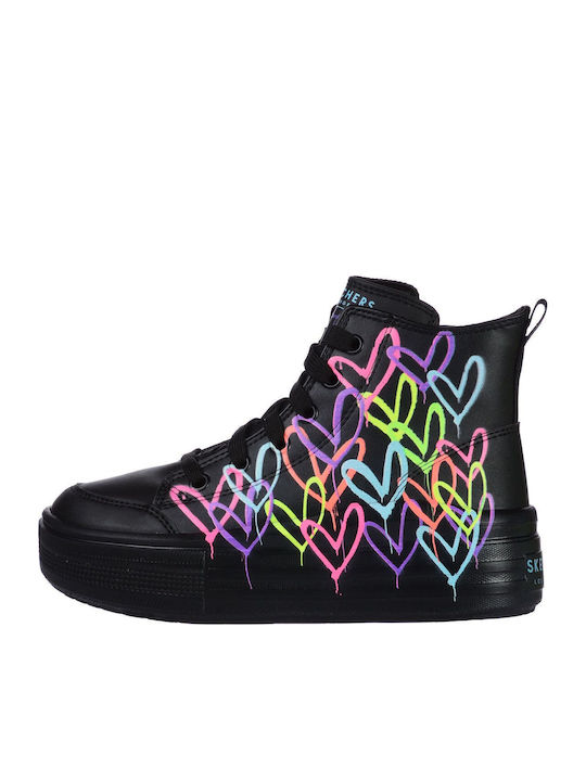 Skechers Hyperlift Love Daz Botine Negre