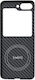 Nekit Umschlag Rückseite Aramid Fiber 1mm Schwarz (Galaxy Z Flip6)