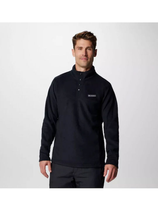 Steens Mountain Half Snap Ii Long Sleeve Black Blouse