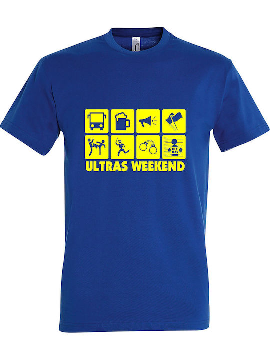 Ultras Weekend Football T-shirt Blau Baumwolle