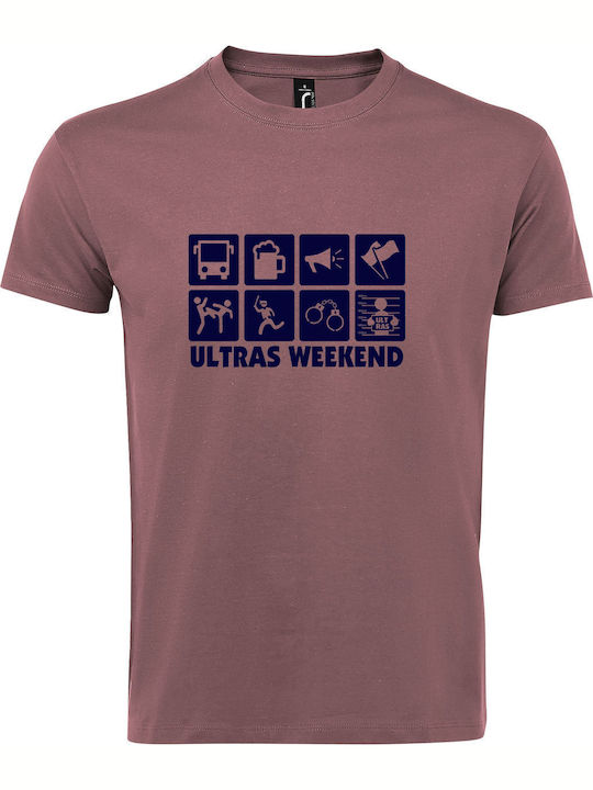 Ultras Weekend Football T-shirt Rosa Baumwolle