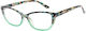 Readers Femei Ochelari de citit +2.00 în culoarea Petrol Blue RD180