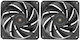 Case Fan 120mm Χωρίς Led Φωτισμό 2τμχ
