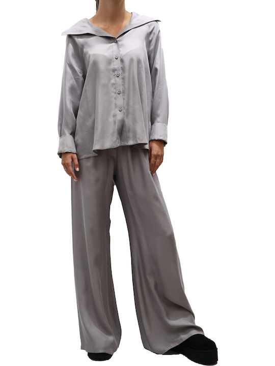 Dama Tesatura Pantaloni Grey
