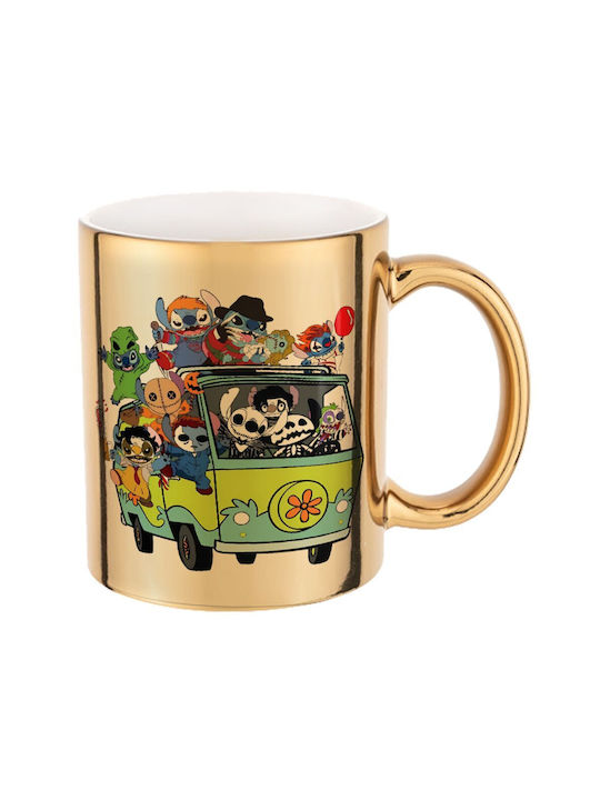 Koupakoupa Halloween Mug Ceramic Gold 330ml