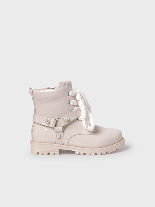 Mayoral Biker Kinderstiefel aus Lackleder mit R...