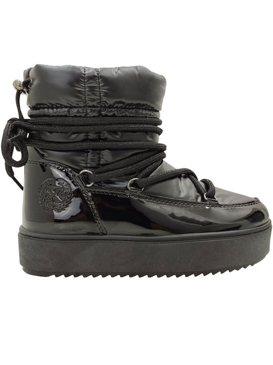 Xti Kids PU Leather Boots with Zipper Black