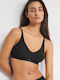 Ever Ease Soft Women's Bra without Padding Black