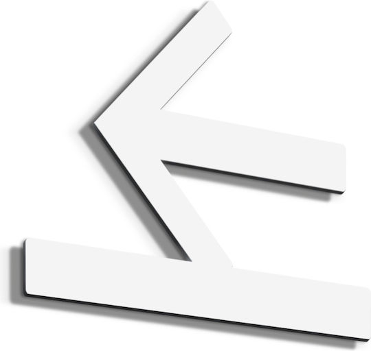 One Two Three Done Schild "Richtungspfeil" 123D-191211 1Stück