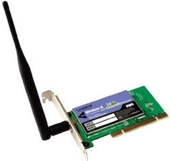 LinkSys Ασύρματη Κάρτα Δικτύου (54Mbps) PCI LIN-WMP54GS-EU-WMP54GS-EU-N-Wireless LinkSys Ασύρματη Κάρτα Δικτύου (54Mbps) PCI LIN-WMP54GS-EU-WMP54GS-EU-N-Wireless