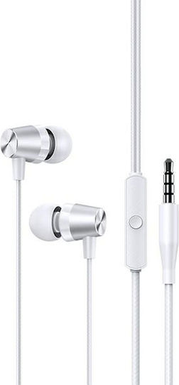 Usams EP-42 In-ear Handsfree Ακουστικά με Βύσμα 3.5mm Λευκό