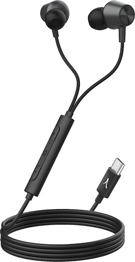 Слушалки Akashi Usb-c с намаляване на шума Черни