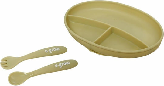 U-Grow Baby Food Plate made of Silicone 3pcs