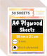 Creative Deco 50 X A4 Placaj 3mm 300 X 210 X 3 ...