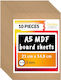 Creative Deco 10 X A5 Mdf Board 148 X 210 X 3 M...