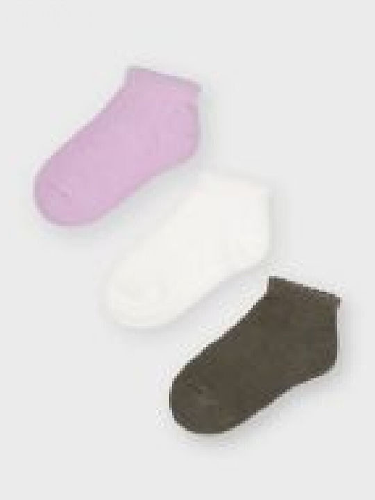 Mayoral Kids' Socks Lilac 3 Pairs