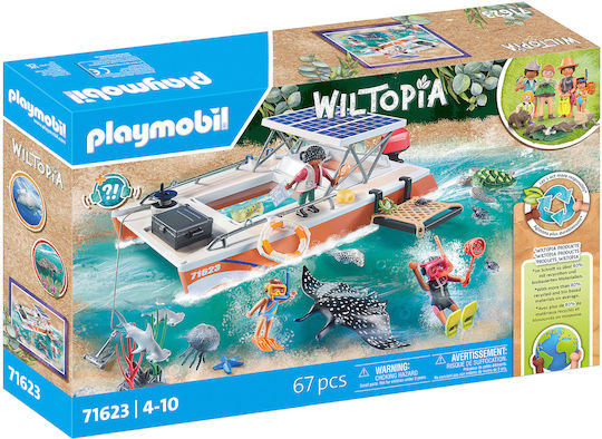 Playmobil Wiltopia Плаваща лаборатория за подводни изследвания за 4-10 години