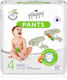 Bella Happy Scutece Chiloțel Pants Maxi Nr. 4 Pentru 8-14kg 24 Bucăți