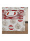 Christmas Tablecloth Merry Christmas Ecru