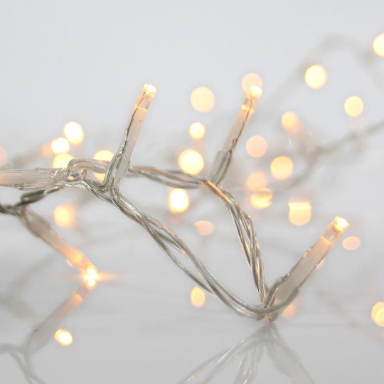 119 Lights LED 5m. x 50cm Warm White type Rain 1pcs