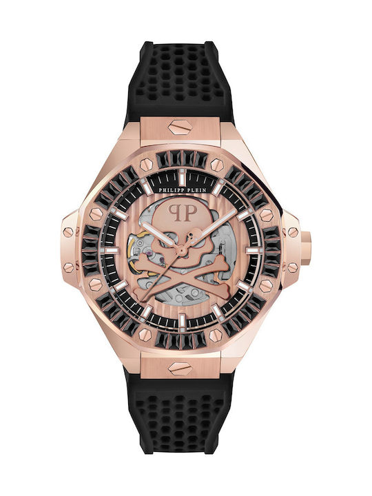 Philipp Plein Мъжки часовник с батерия и черен ...