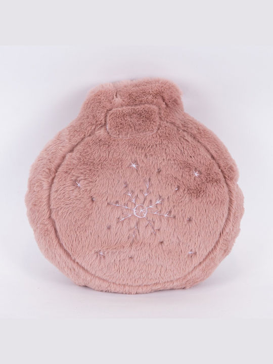 Eurolamp Christmas Decorative Pillow Round Pink 32cm