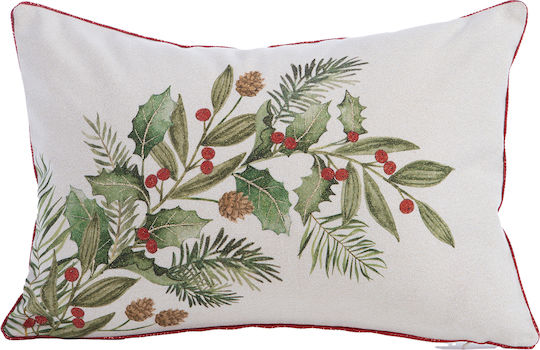 Nef-Nef Homeware Weihnachtsdekoratives Kissen Rechteckig Mehrfarbig 30x45cm