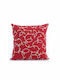 Nef-Nef Homeware Perna Decorativă de Crăciun Pătrat Roșu 45x45buc