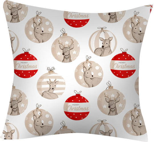 Borea Christmas Decorative Pillow Square Beige 45x45cm