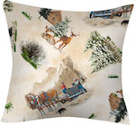 Borea Christmas Decorative Pillow Square Beige ...