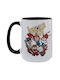 Koupakoupa Halloween Inside Out Becher Keramik Schwarz 450ml