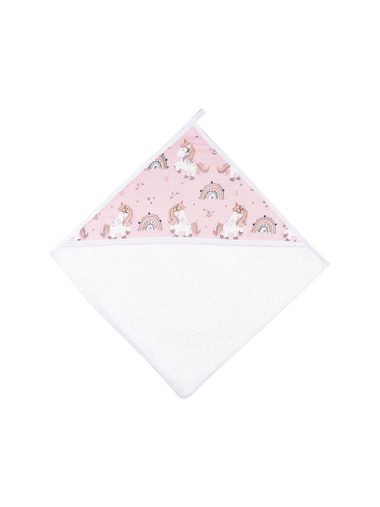 Bunny Bebe Baby Bath Towel Hooded 75x75cm